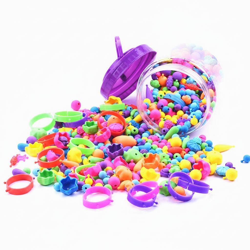 Cuentas Pop Ensamblables DIY para Niñas 4-6 años