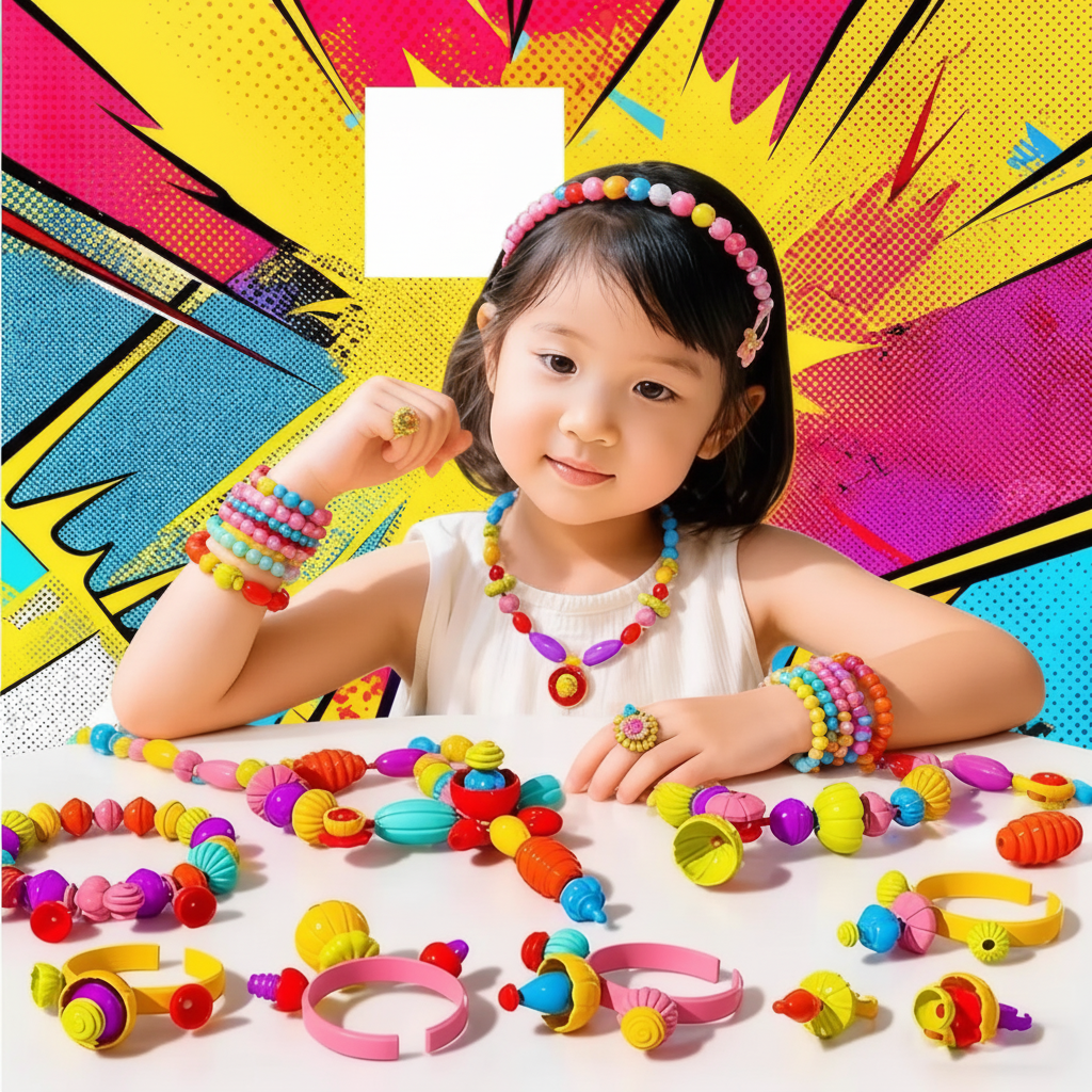 Juego de Cuentas Creativas para Niñas con Accesorios