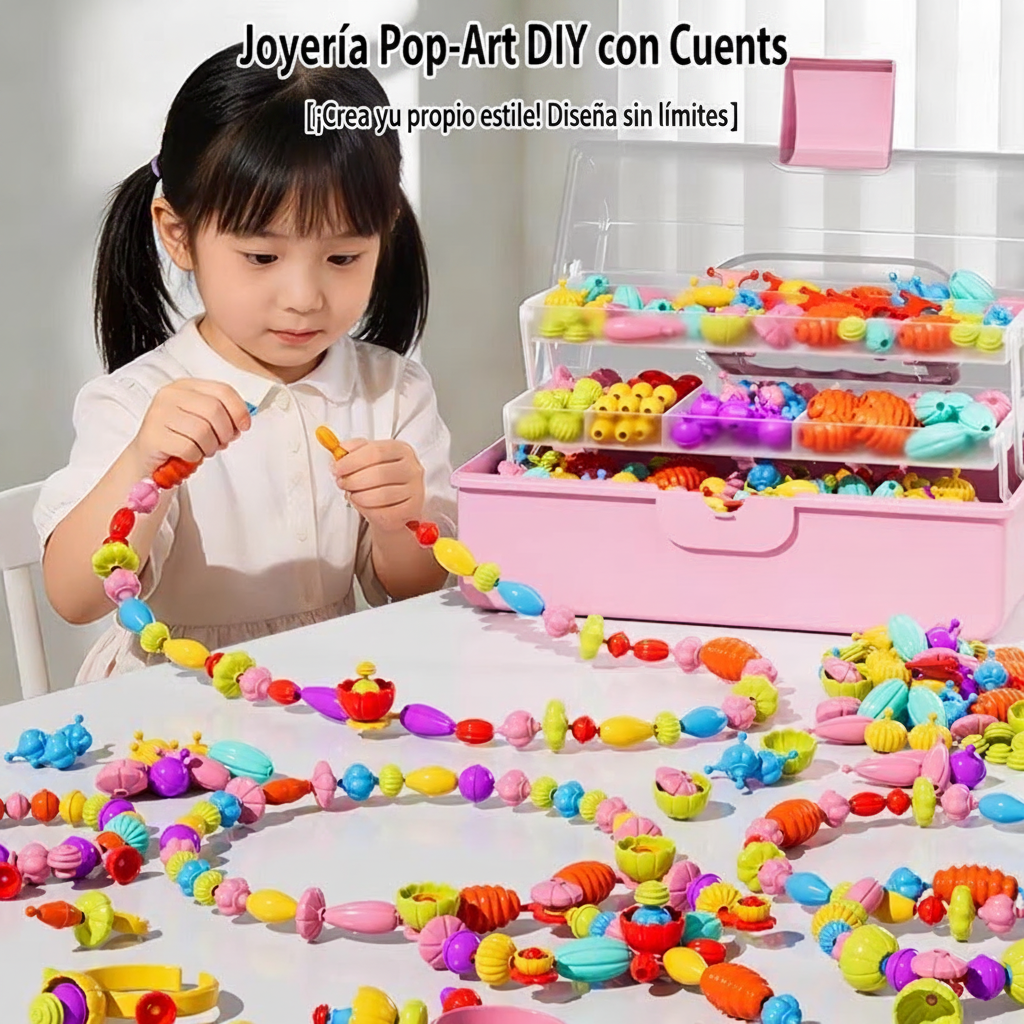 Juego de Cuentas Creativas para Niñas con Accesorios