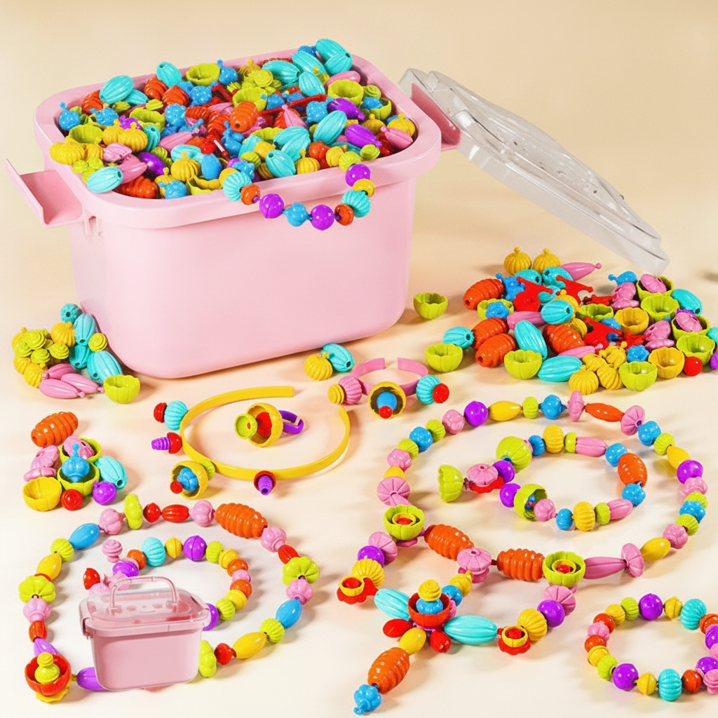 Juego de Cuentas Creativas para Niñas con Accesorios