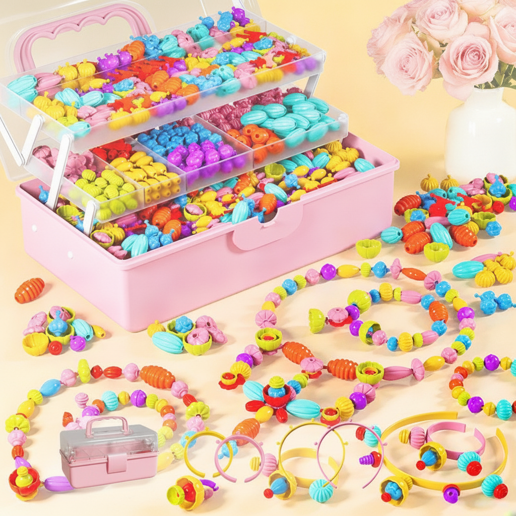 Juego de Cuentas Creativas para Niñas con Accesorios