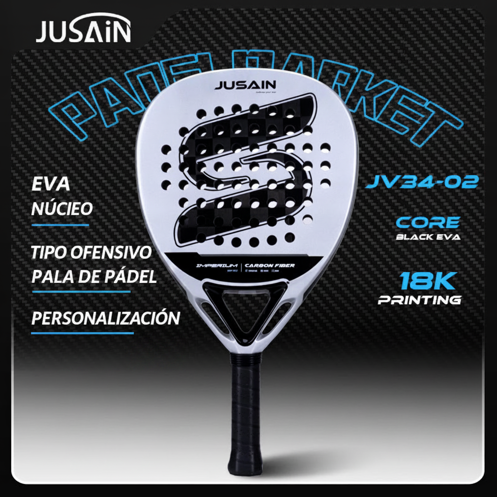Raqueta de Pádel Carbono 18K – Alto Rendimiento