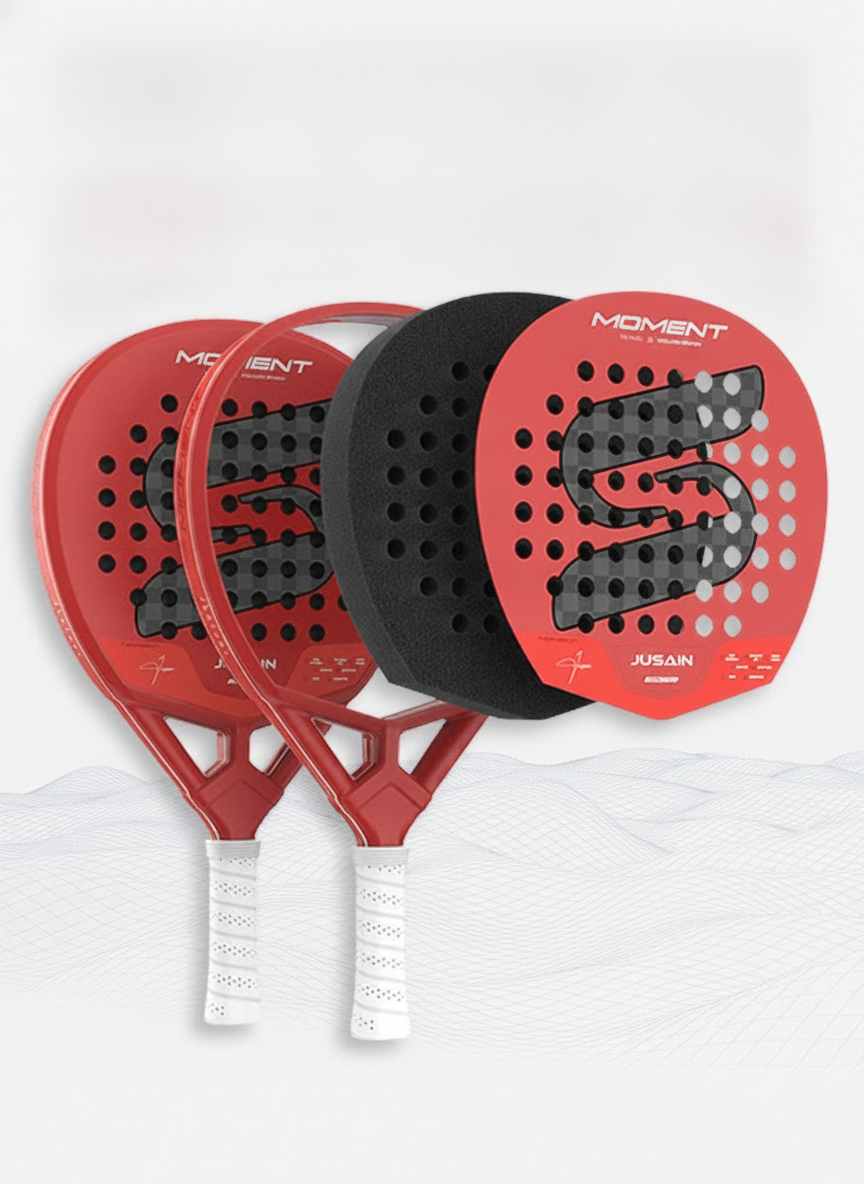 Raqueta de Pádel Profesional Fibra de Carbono 18K