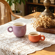Taza de cerámica estilo coreano con asa - 1