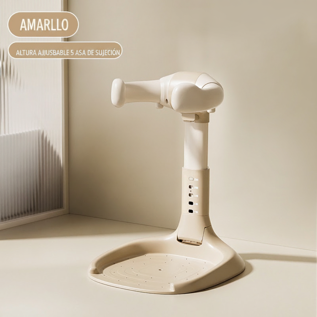 Bañera plegable ajustable para bebé con asiento antiderrapante