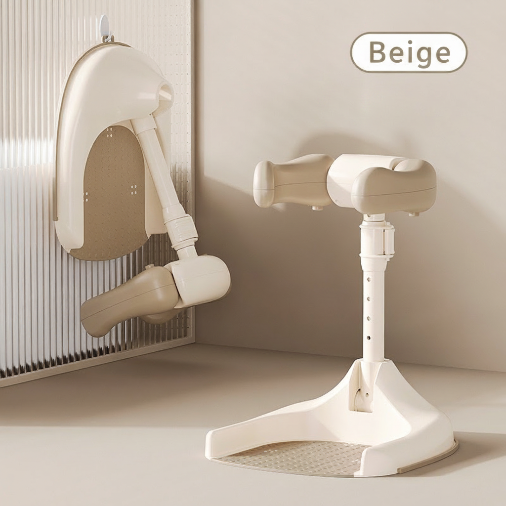 Bañera plegable ajustable para bebé con asiento antiderrapante