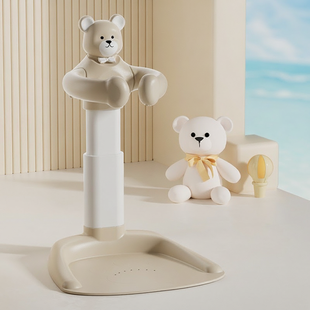 Bañera plegable ajustable para bebé con asiento antiderrapante