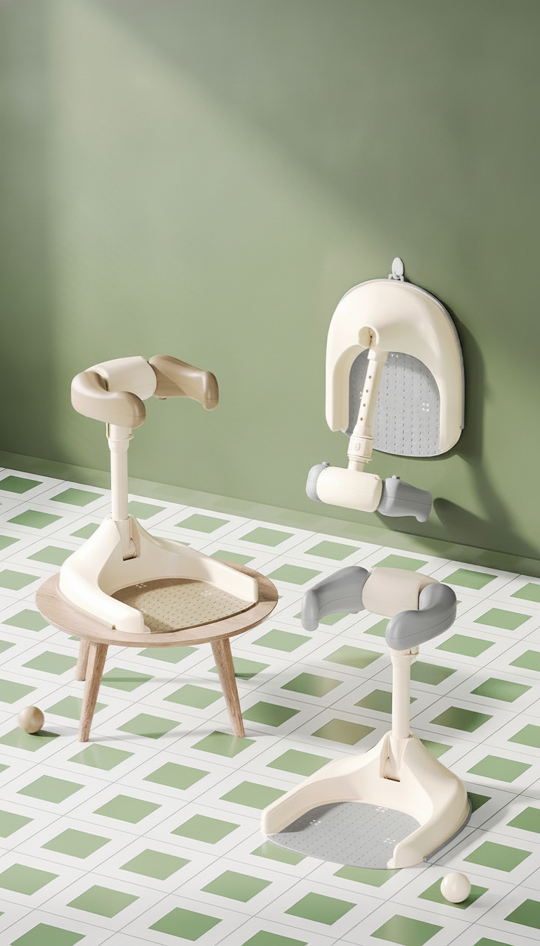Soporte plegable de baño para bebé lavado fácil