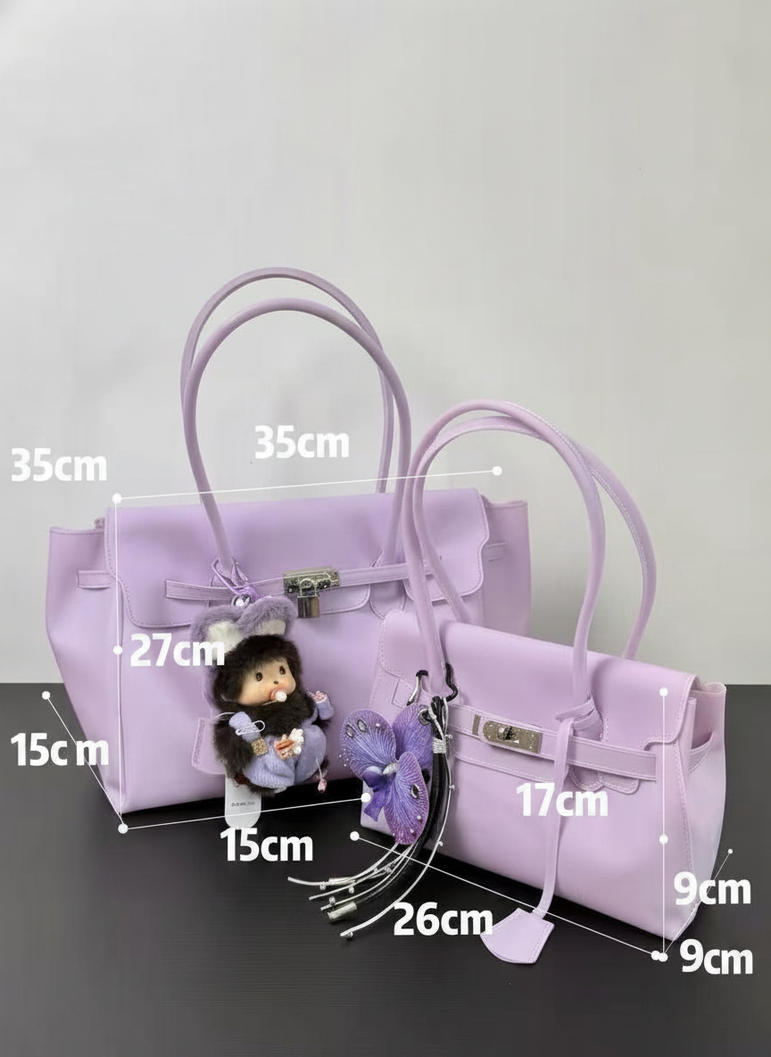 Bolsa tote transparente jelly estilo office chic