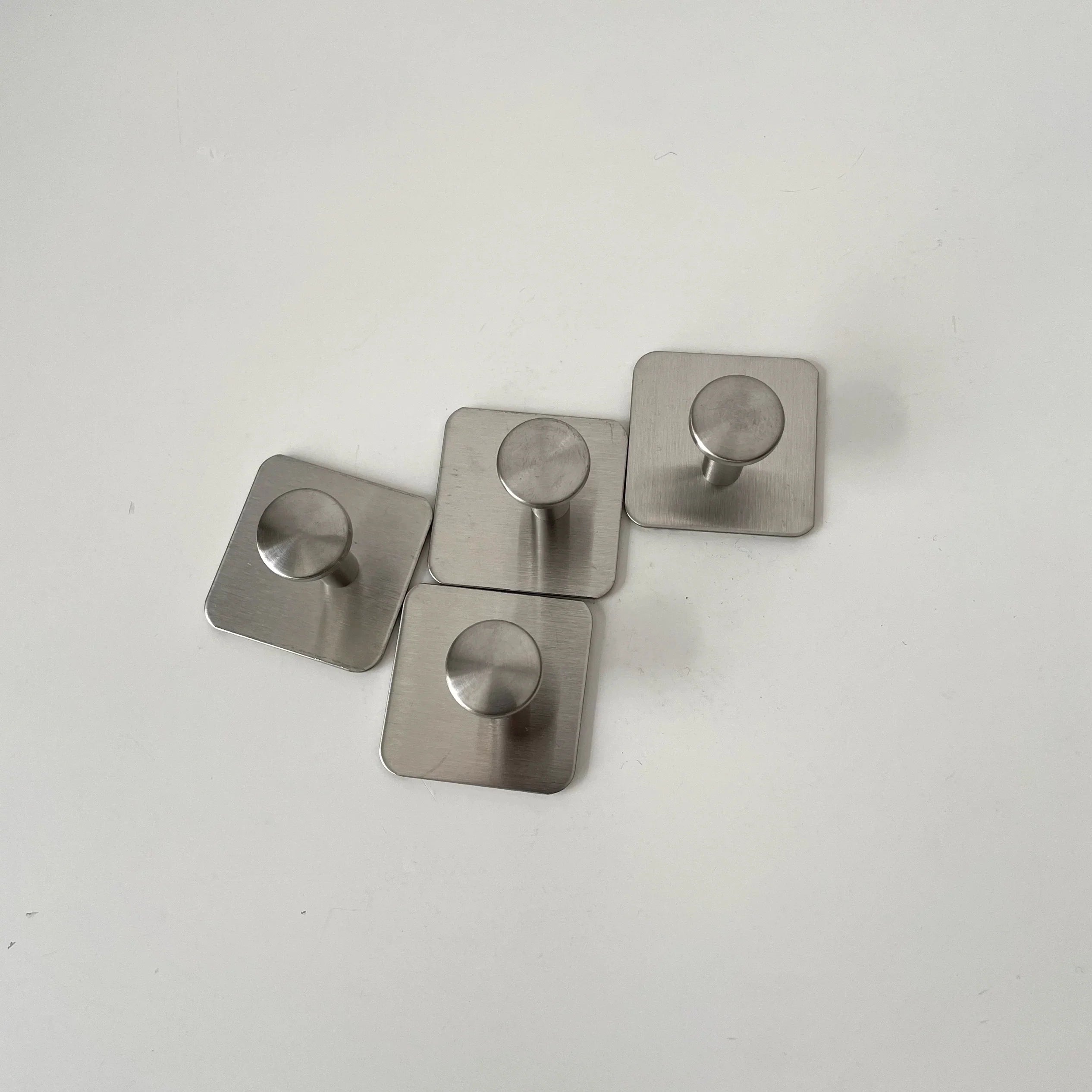 Ganchos de Acero Inox Sin Perforar, Pack 1-4 pzas