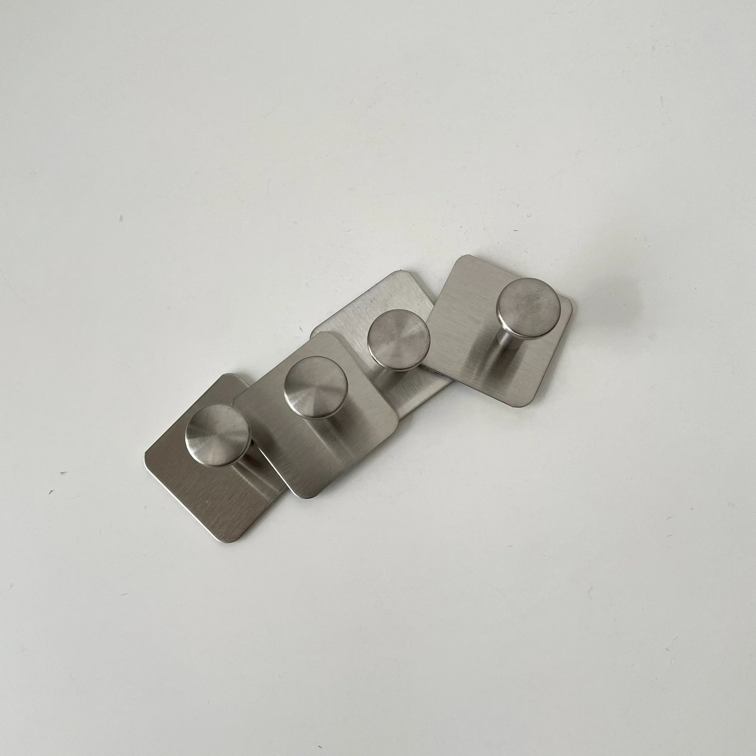 Ganchos de Acero Inox Sin Perforar, Pack 1-4 pzas