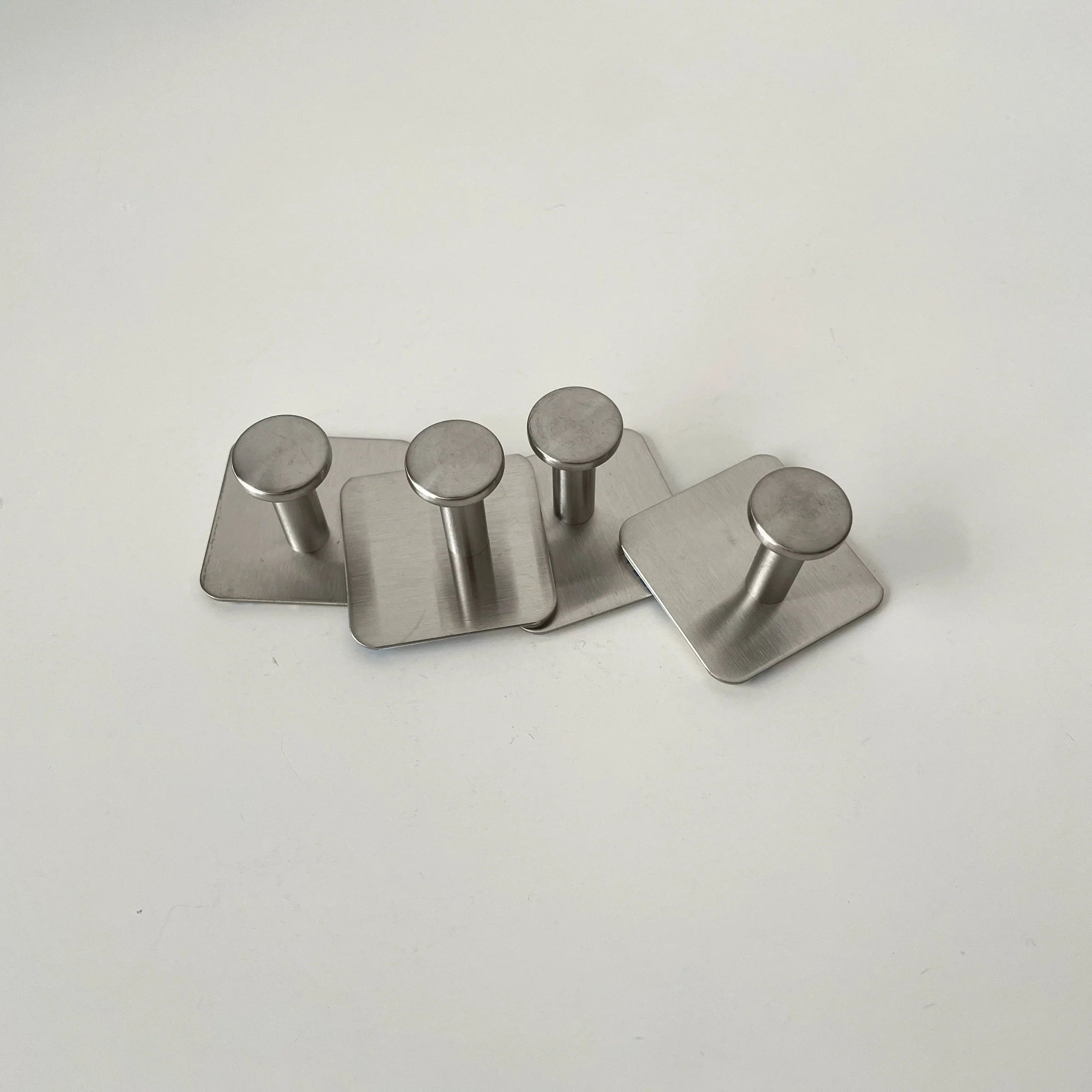 Ganchos de Acero Inox Sin Perforar, Pack 1-4 pzas