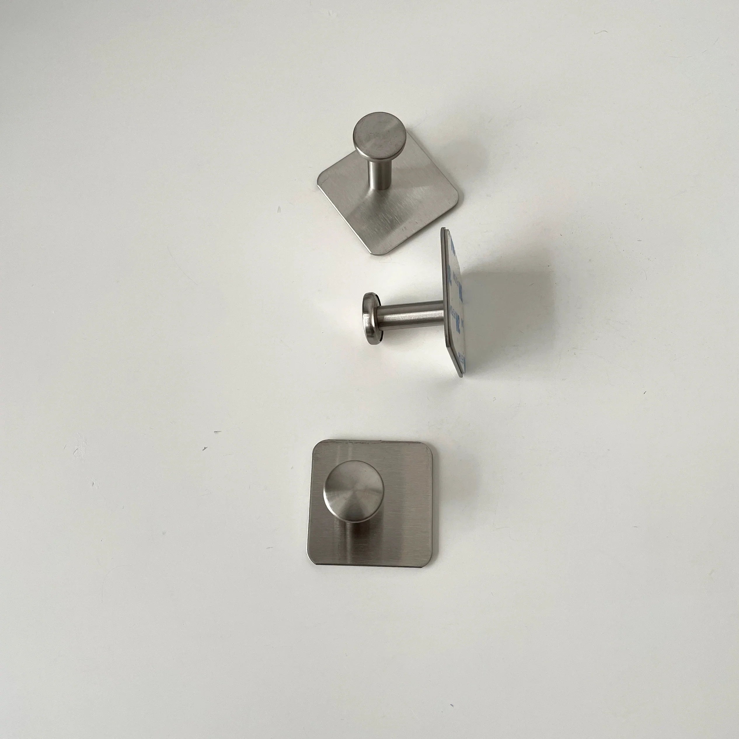 Ganchos de Acero Inox Sin Perforar, Pack 1-4 pzas