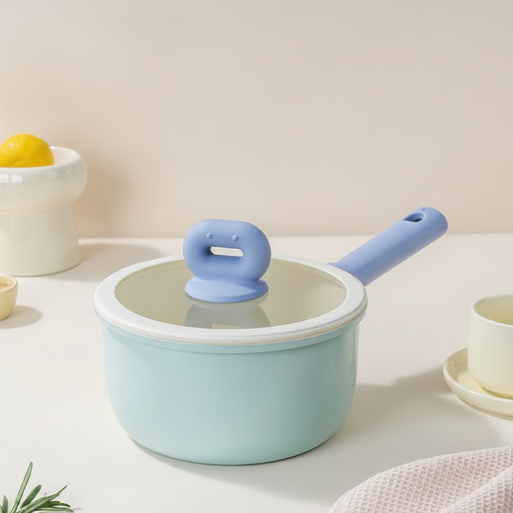 Olla lechera cerámica antiadherente 18-20 cm con tapa