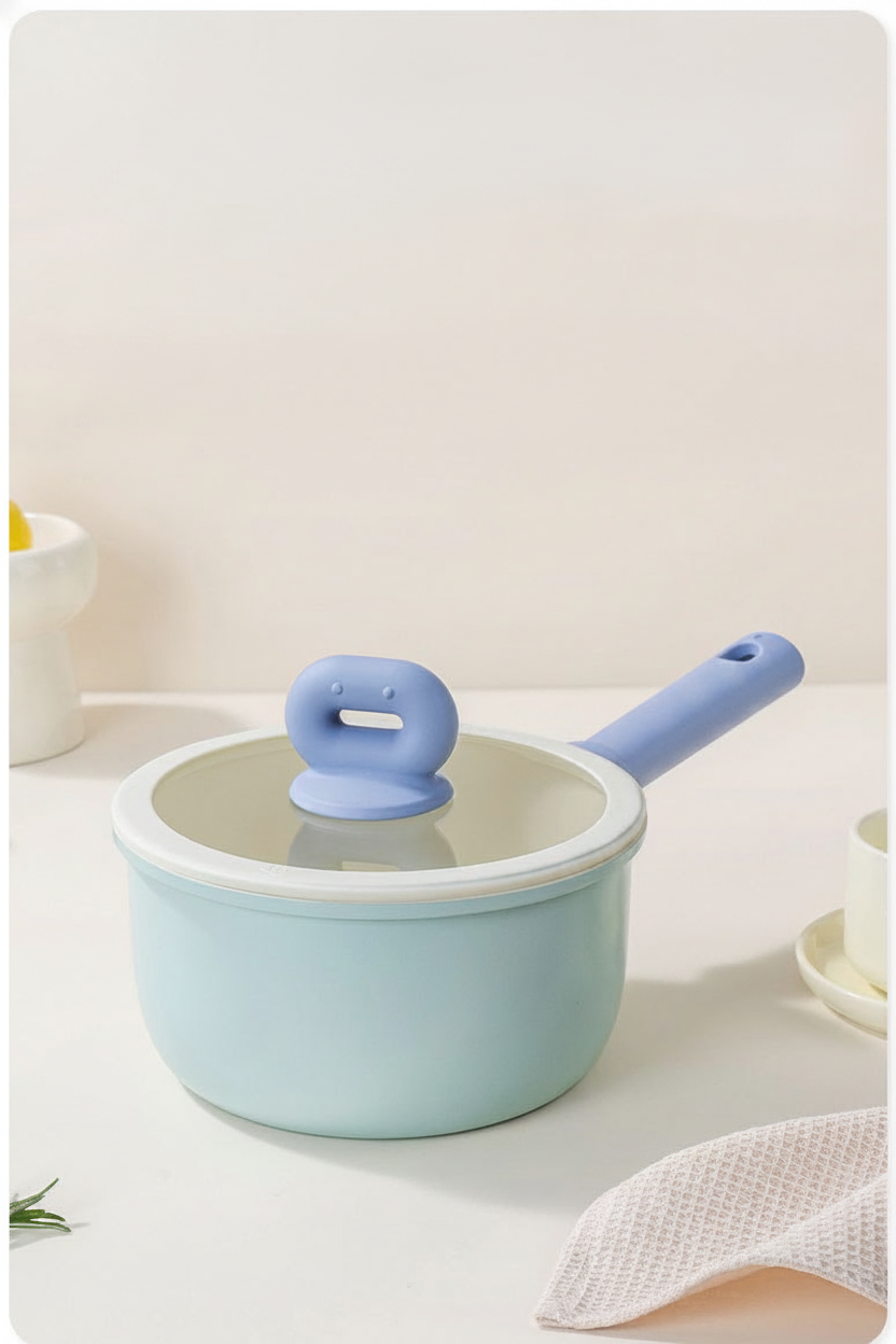 Olla lechera cerámica antiadherente 18-20 cm con tapa