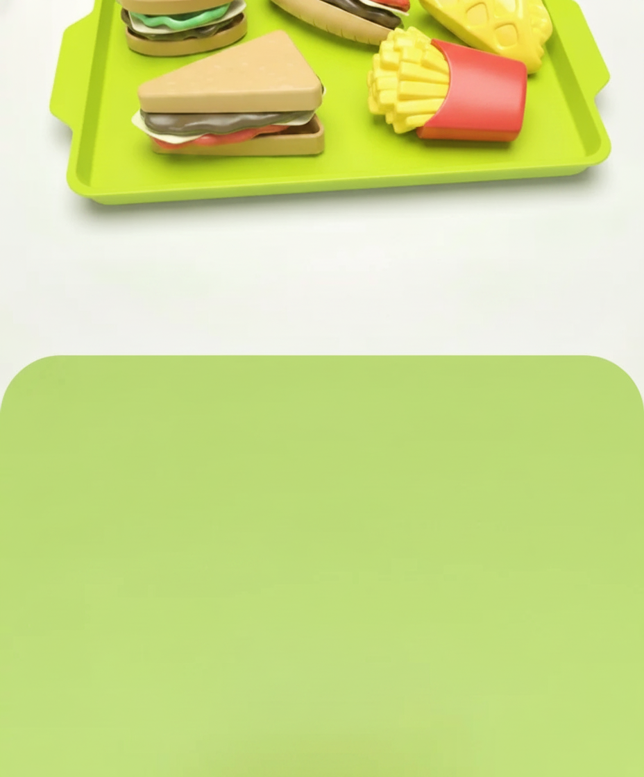 Set de Juguetes de Comida Rápida 27 pzas para Niños