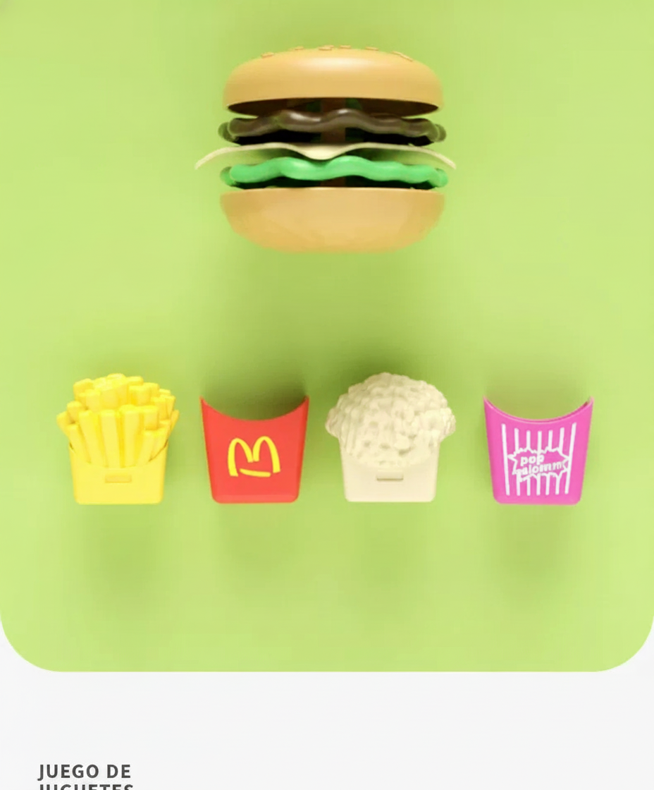 Set de Juguetes de Comida Rápida 27 pzas para Niños