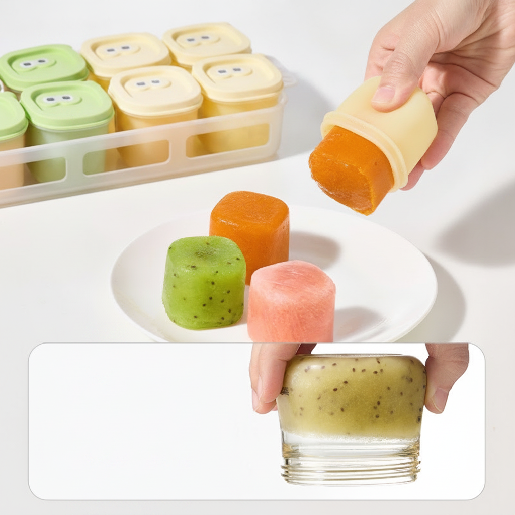 Molde de silicona para papillas y alimentos de bebé