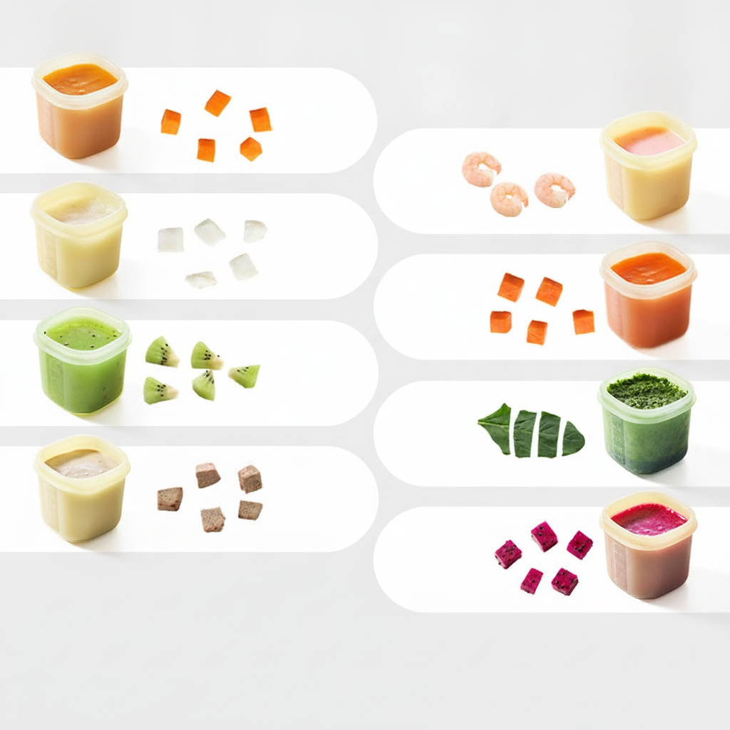 Molde de silicona para papillas y alimentos de bebé