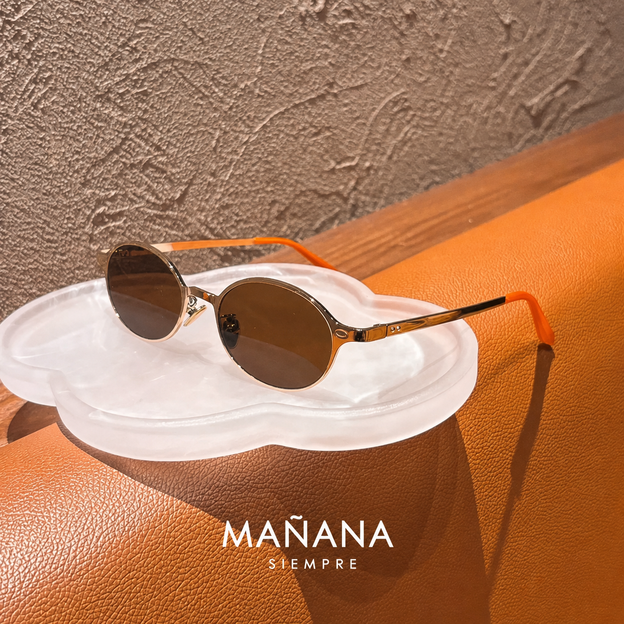 Lentes de sol vintage retro con marco dorado o plateado - 5