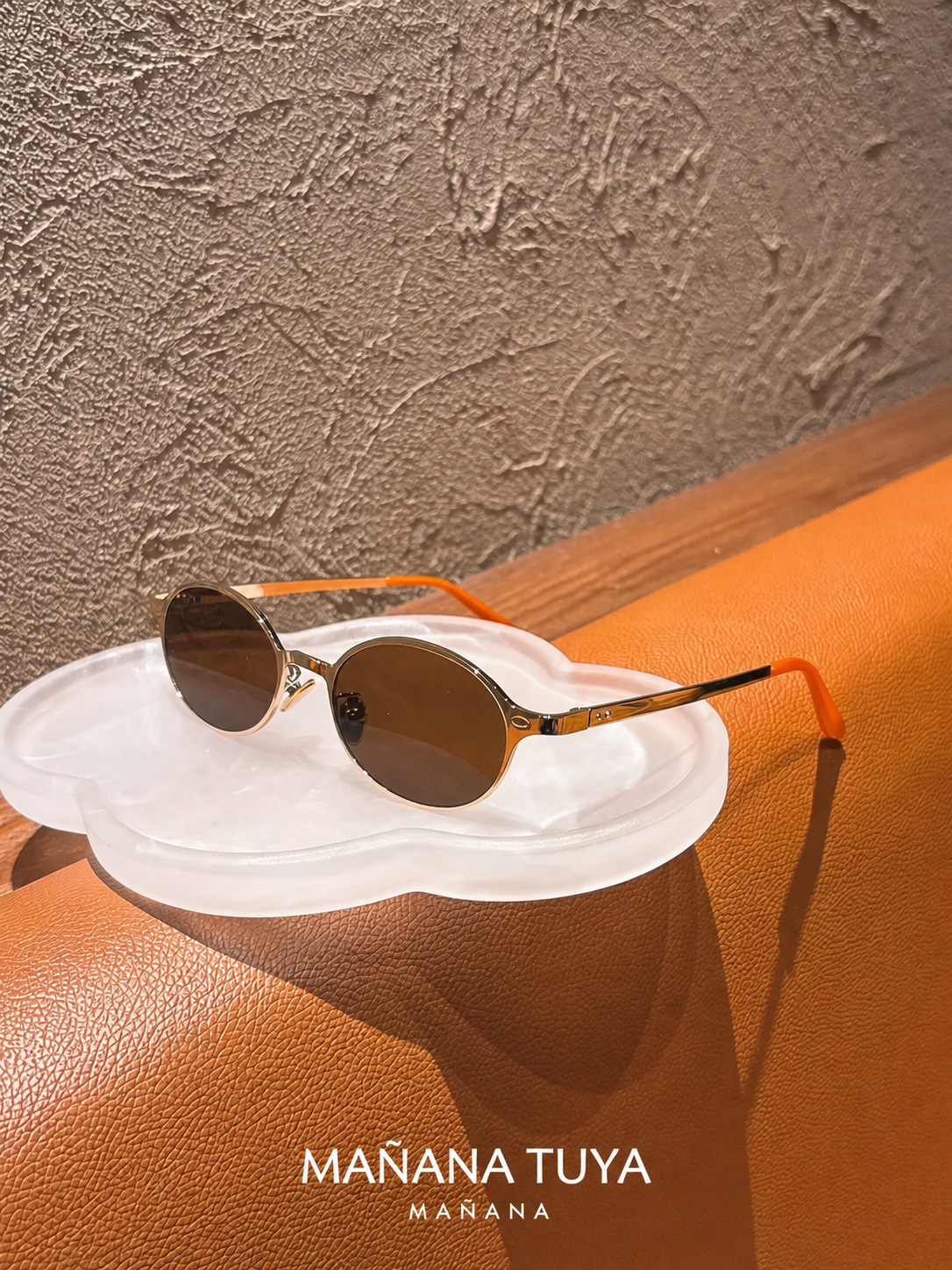 Lentes de sol vintage retro con marco dorado o plateado - 7