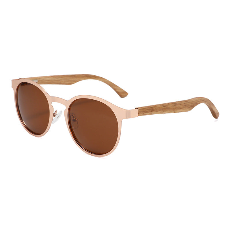 Lentes de Sol Polarizados con Armazón de Madera UV400