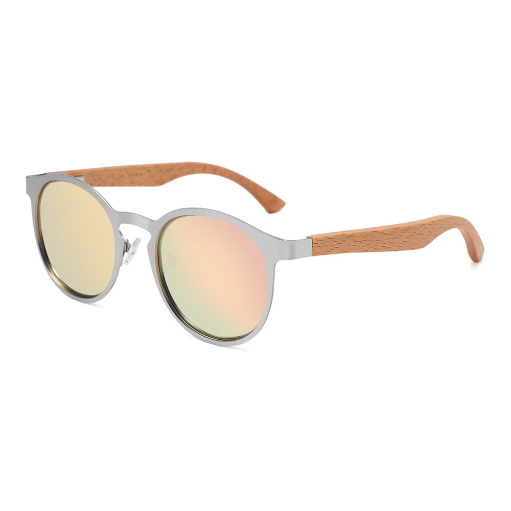 Lentes de Sol Polarizados con Armazón de Madera UV400