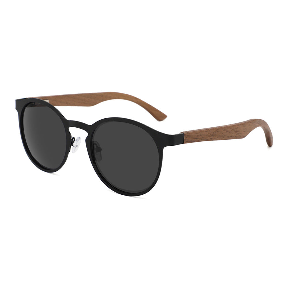 Lentes de Sol Polarizados con Armazón de Madera UV400