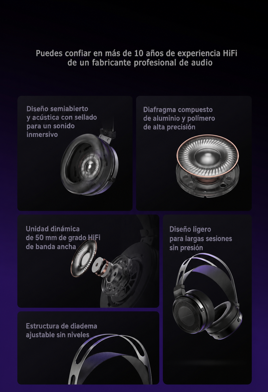 Audífonos HiFi SIMGOT EP5 con cable para gaming - 8