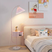 Lámpara de piso plisada con cajón integrado estilo princesa - 1
