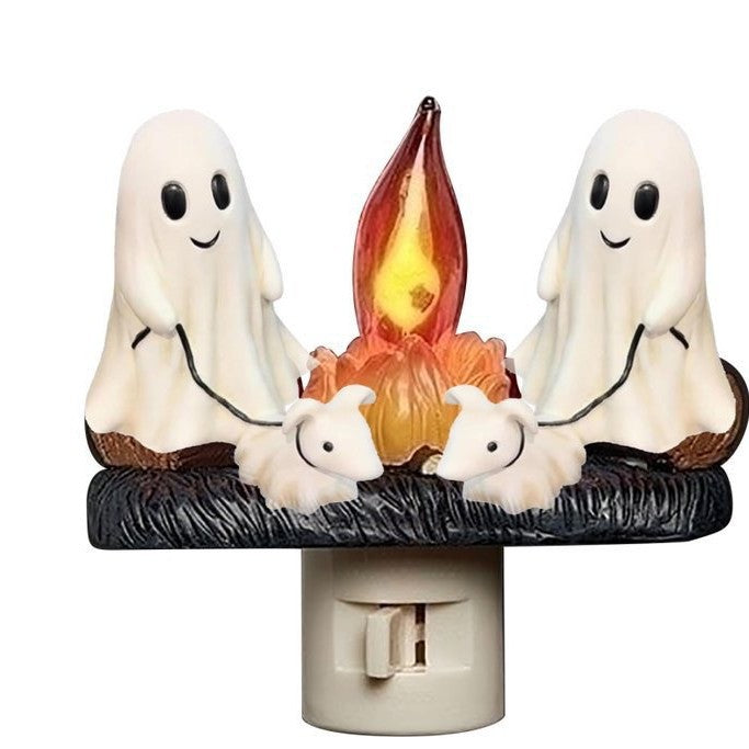 Veladora LED de resina con figura fantasma o navidad