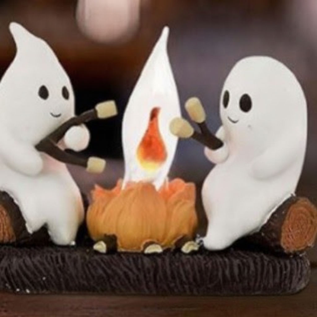 Veladora LED de resina con figura fantasma o navidad
