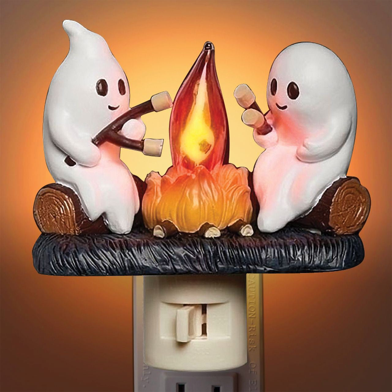 Veladora LED de resina con figura fantasma o navidad