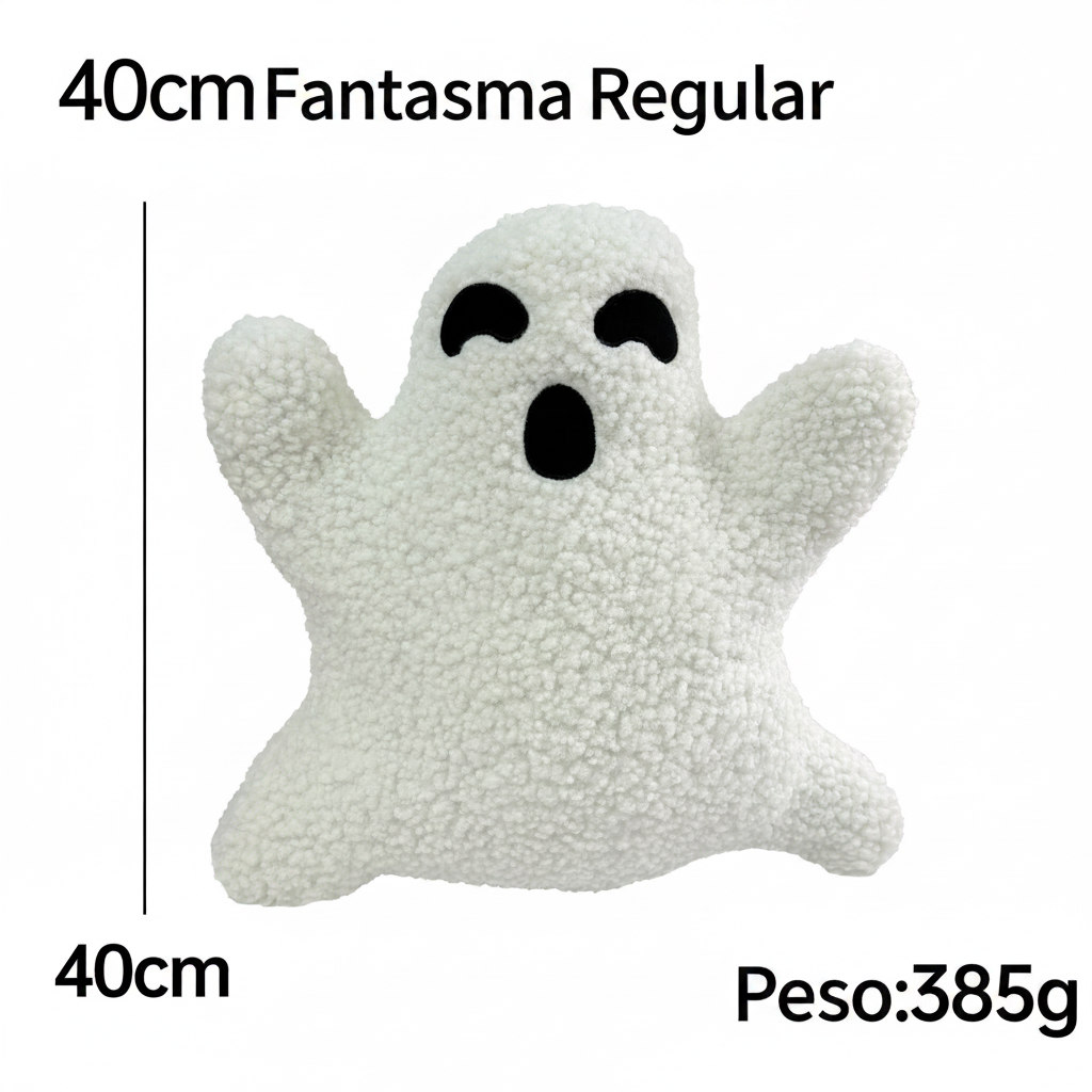 Cojín Fantasma de Halloween Peluche Suave Decorativo