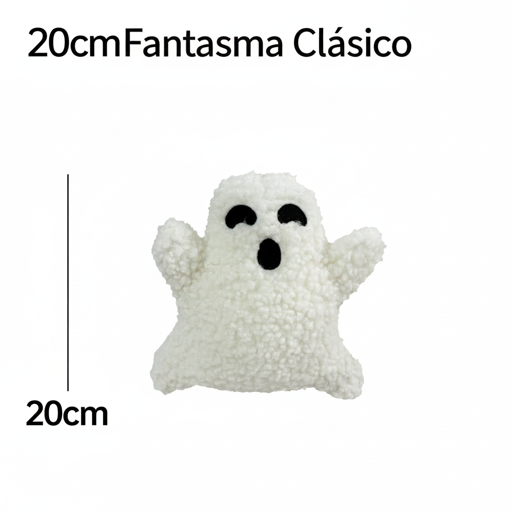 Cojín Fantasma de Halloween Peluche Suave Decorativo