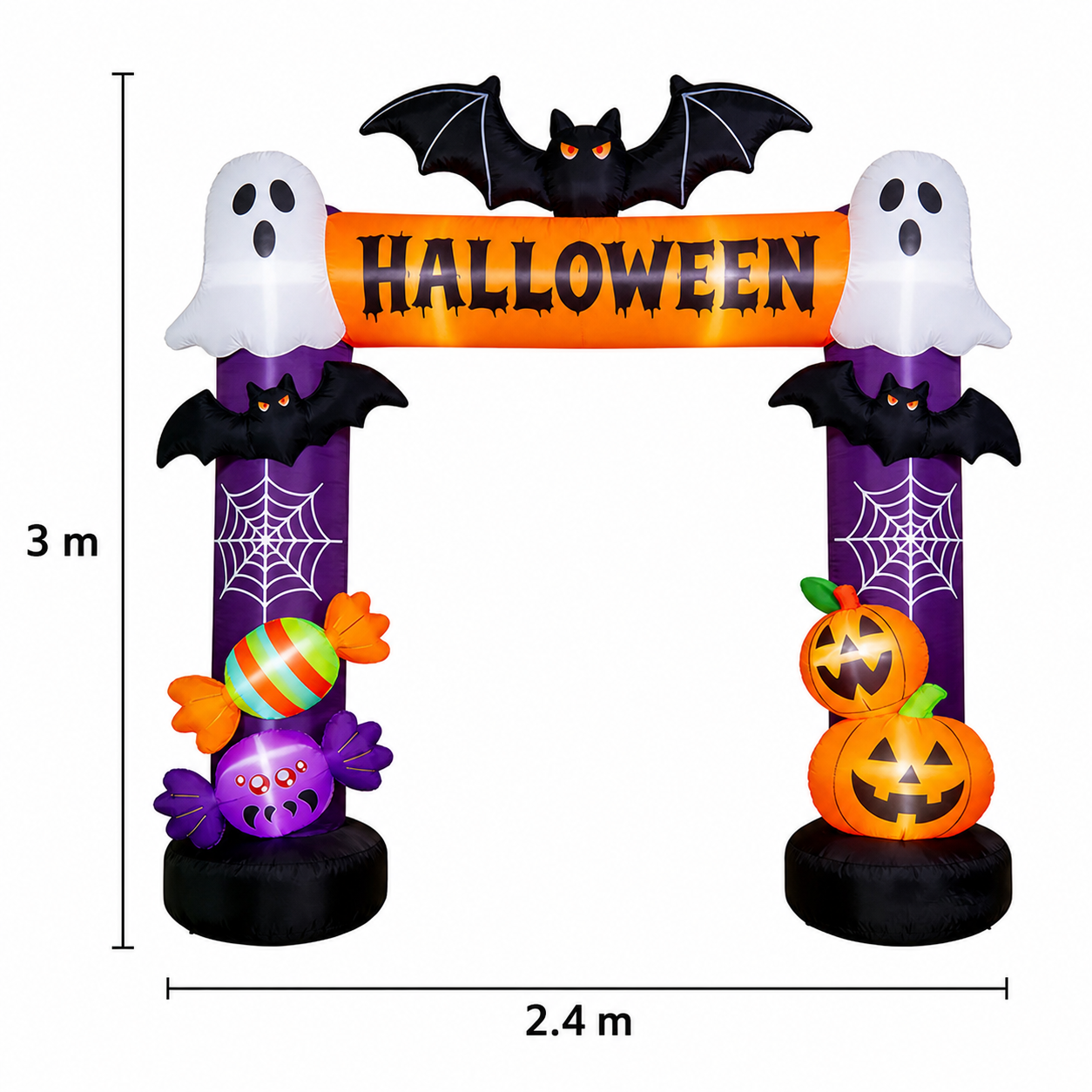 Arco Inflable Halloween con Luces LED - 2