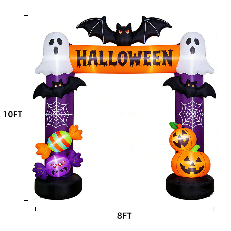 Arco Inflable Halloween con Luces LED