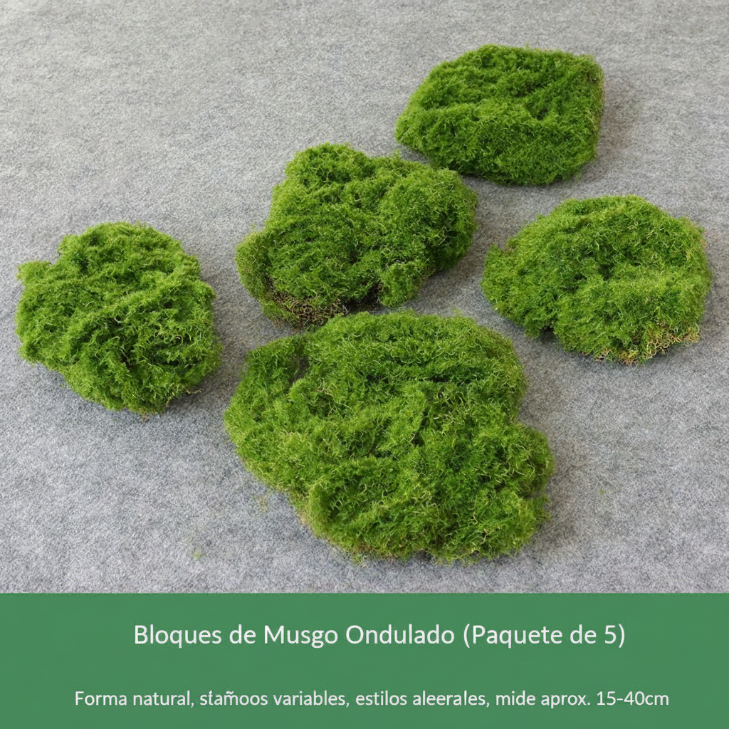 Musgo artificial decorativo para paisajismo y deco