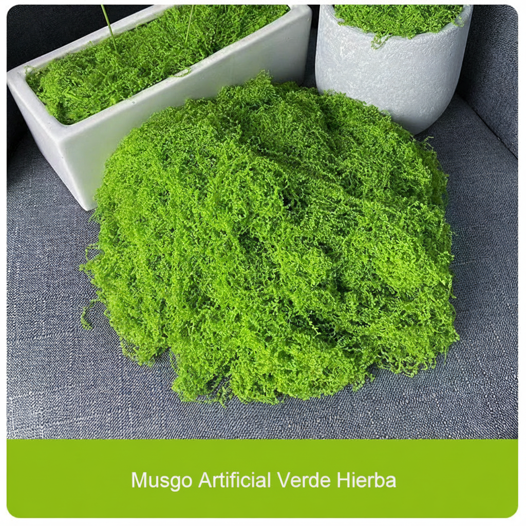 Musgo artificial decorativo para paisajismo y deco