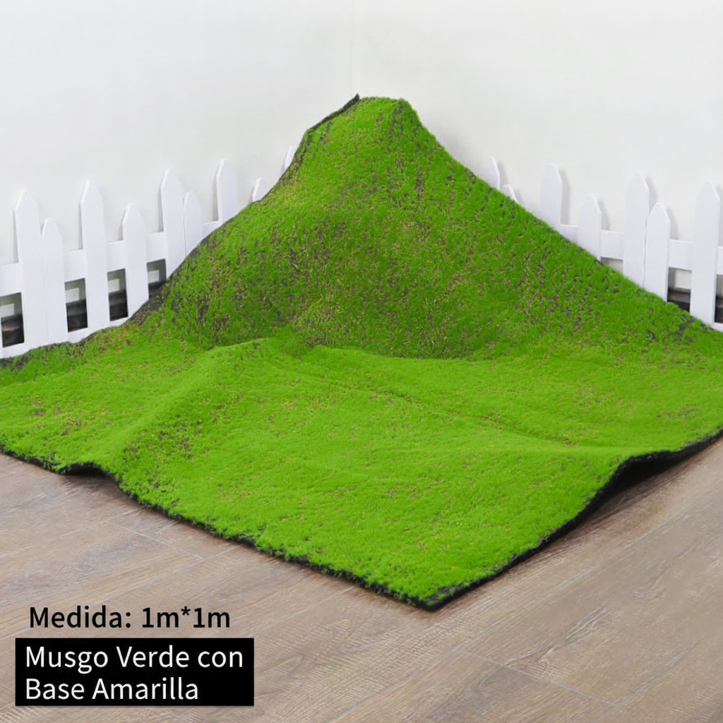 Musgo artificial decorativo para paisajismo y deco