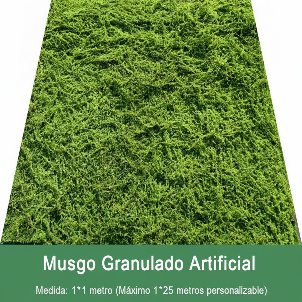 Musgo artificial decorativo para paisajismo y deco
