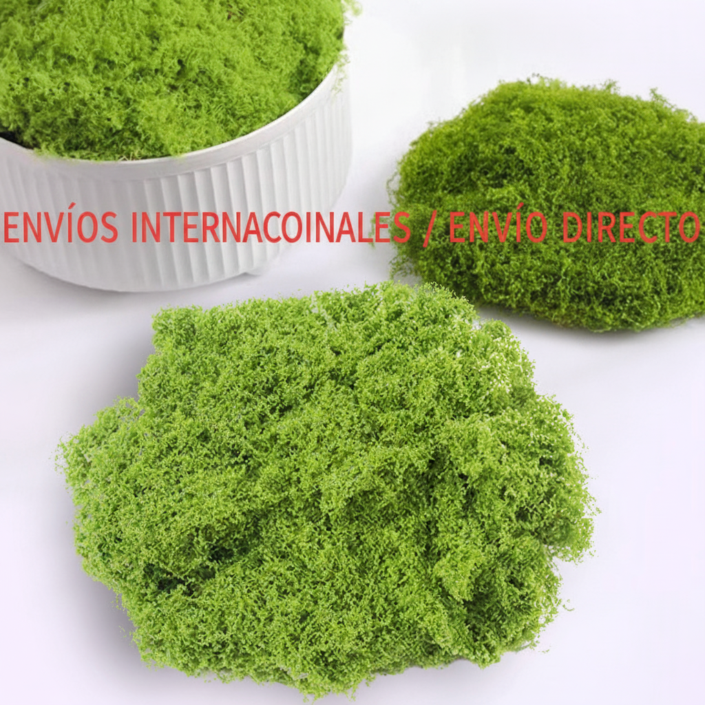 Musgo artificial decorativo para paisajismo y deco