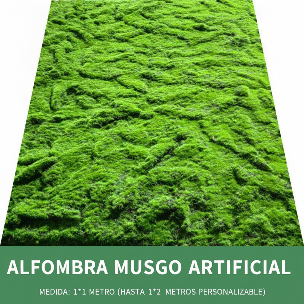 Musgo artificial decorativo para paisajismo y deco