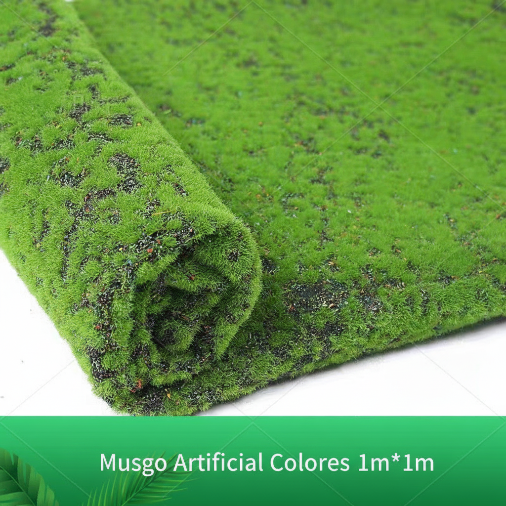 Musgo artificial decorativo para paisajismo y deco