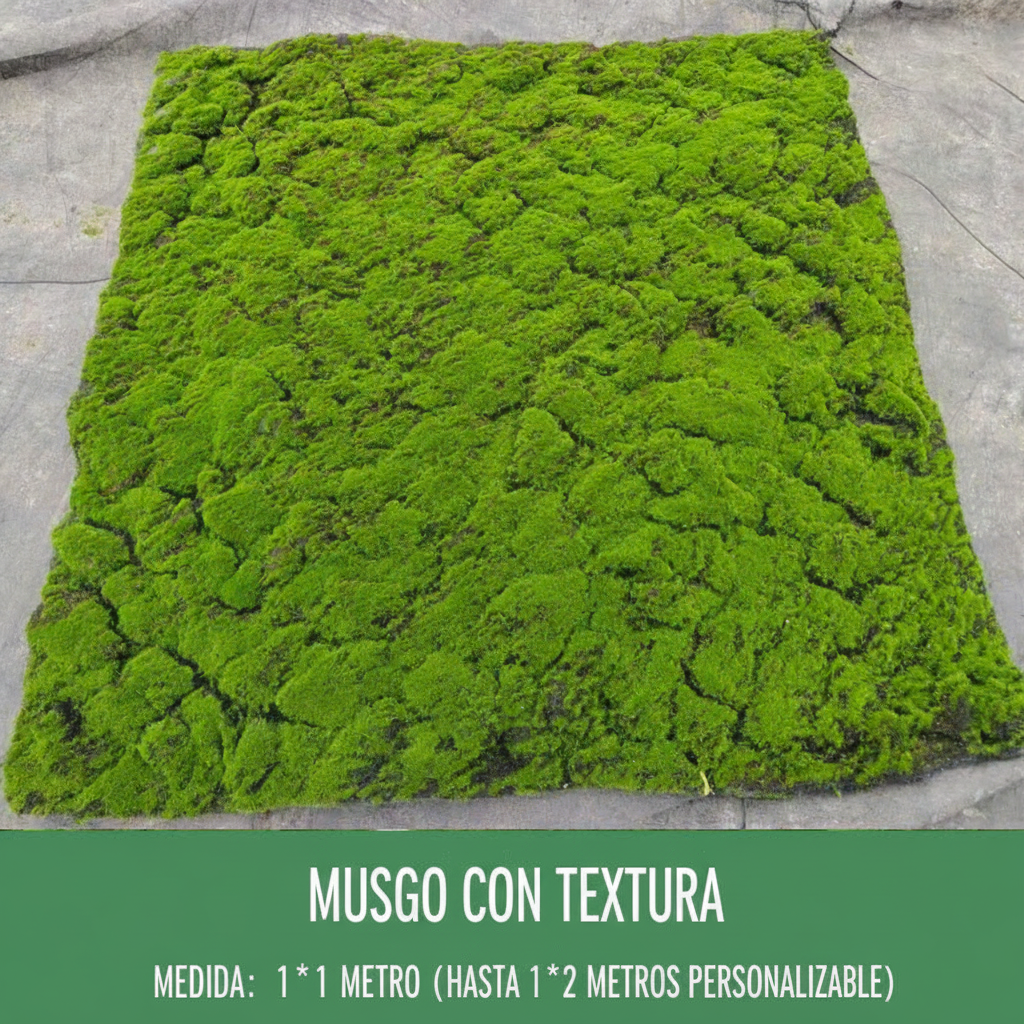 Musgo artificial decorativo para paisajismo y deco
