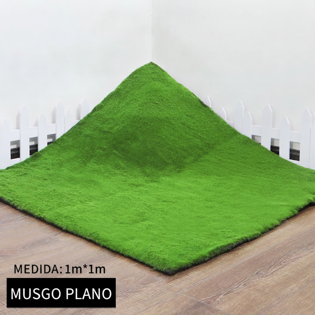 Musgo artificial decorativo para paisajismo y deco