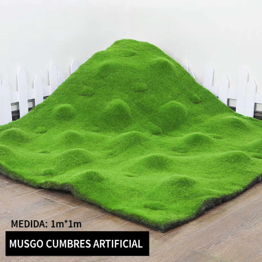 Musgo artificial decorativo para paisajismo y deco