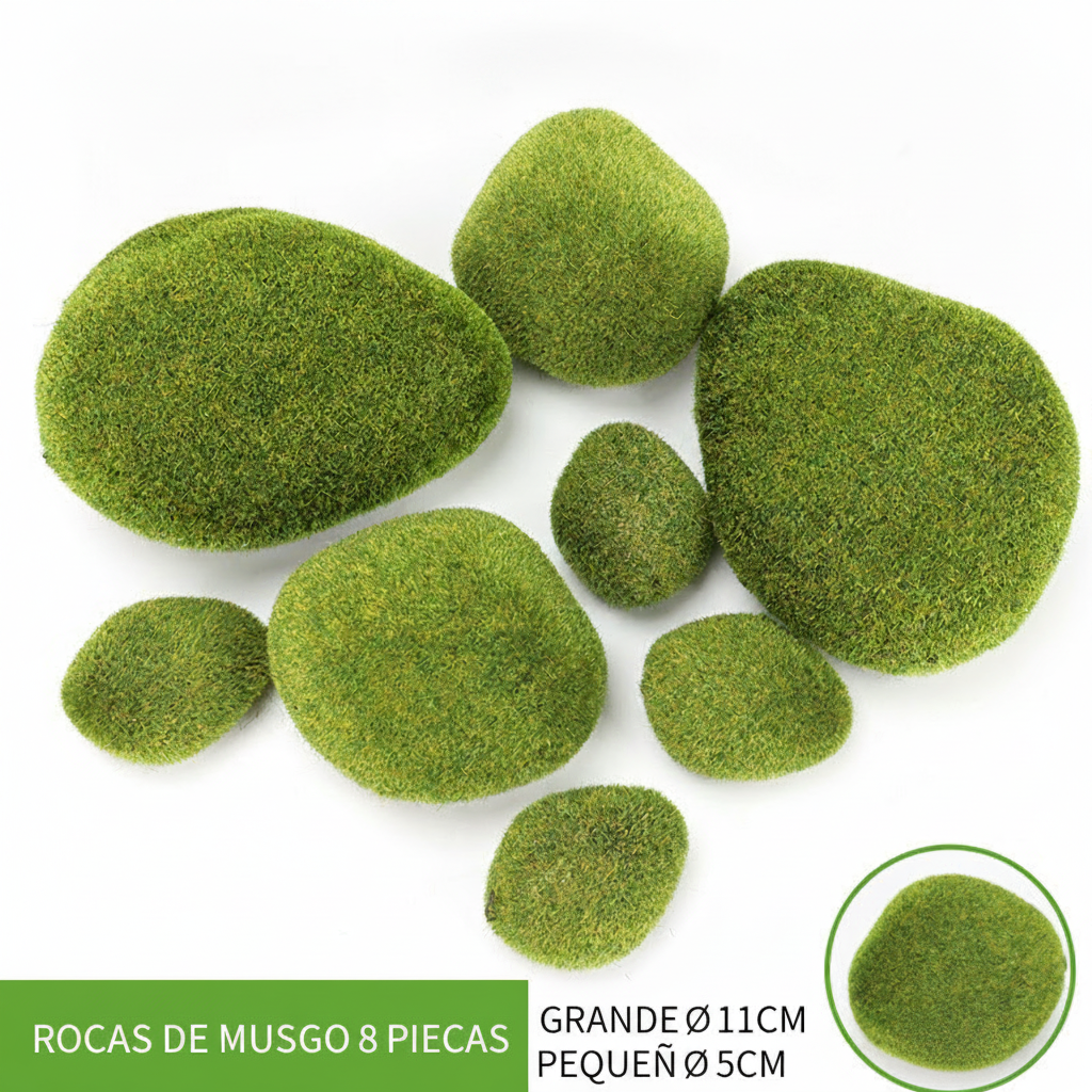 Musgo artificial decorativo para paisajismo y deco