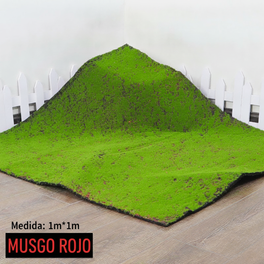 Musgo artificial decorativo para paisajismo y deco