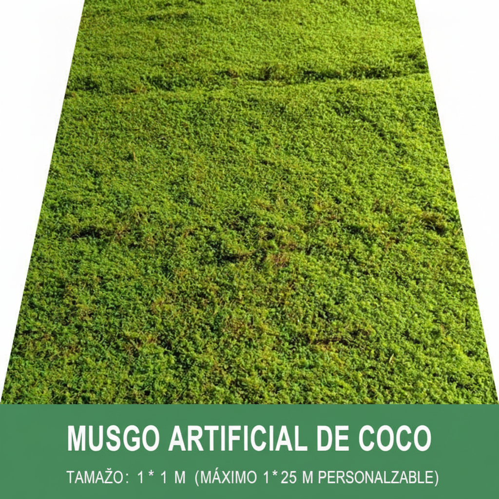 Musgo artificial decorativo para paisajismo y deco